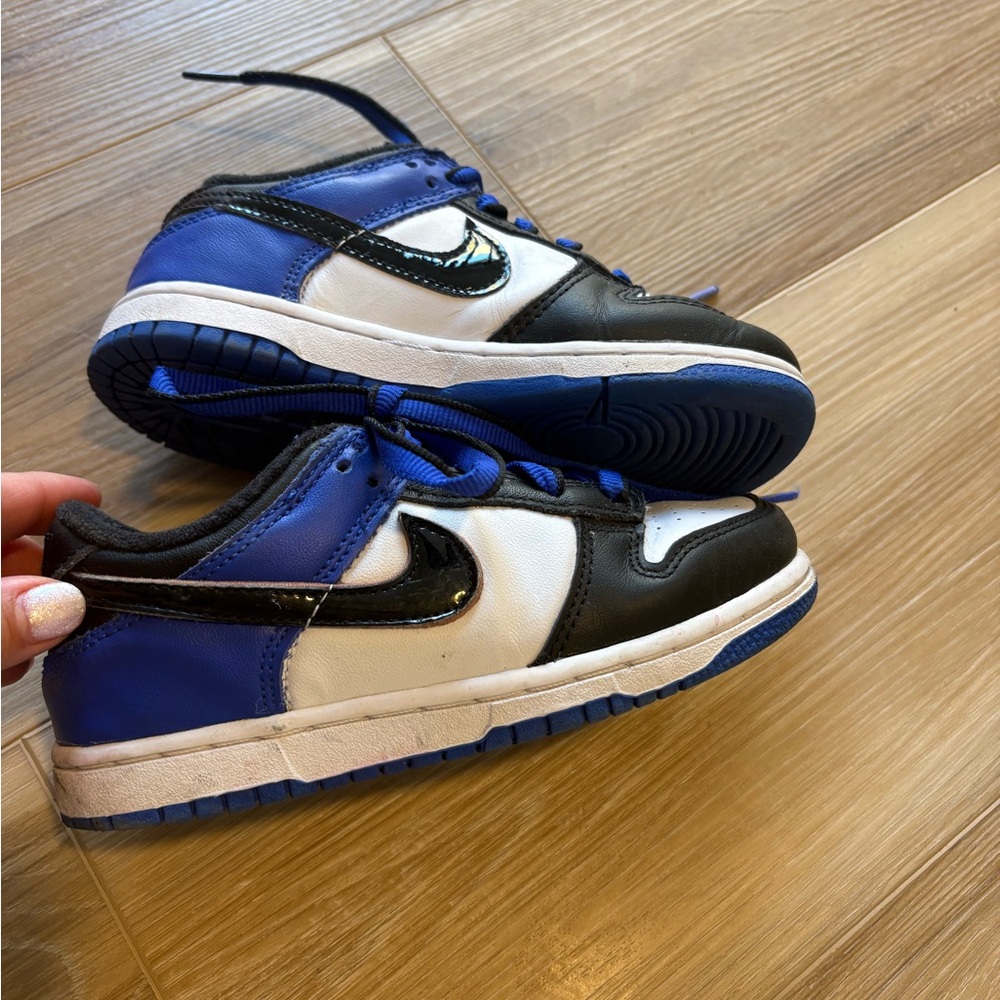 Nike Dunk Low SE (GS) Black/Racer Blue 12 C